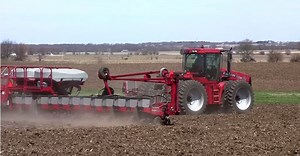Case IH Steiger 335 Tractor with a Case IH Early Riser Planter  Illinois.