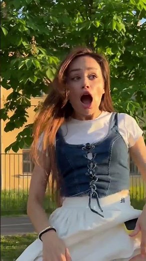 Nude prank with hot girl