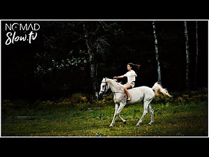 Lucia - Dunya on Horseback | young girl riding bareback on a white horse