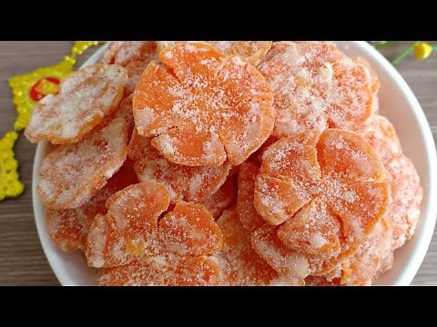 MỨT CÀ RỐT - Cách làm mứt cà rốt BÔNG HOA đẹp mắt đón Tết - Tú Lê Miền Tây