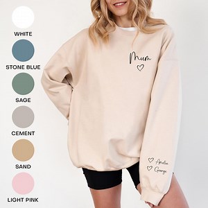 Custom Mummy Mama Sweatshirt - Personalised Mum Sweatshirt, Mother's Day Gifts - Etsy UK