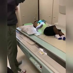 Behind the scenes of Byrons X-ray! His legs are straight but he did have a small fracture on his shoulder💔 We can all learn to smile during our pain because if Byron can do it~ so can we💓 | The Baxter Boys