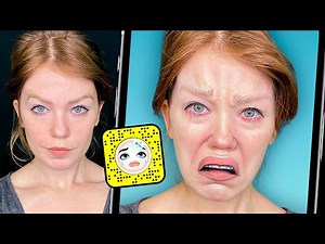 Crying face filter recreated as realistic makeup illusion