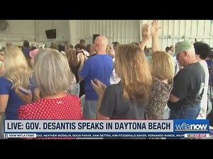 Governor DeSantis speaks in Daytona Beach
