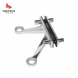 [Hot Item] Stainless Steel K Shape Spider Two Claws Glass Fitting Connector Spider