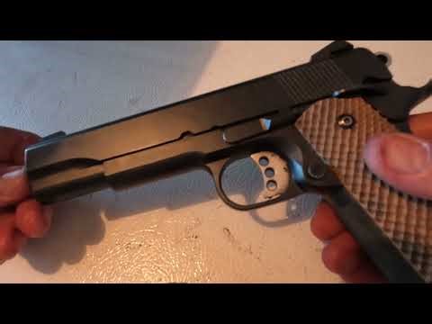 A quick look at a Caspian Arms 1911 I built back in the Paleozoic era