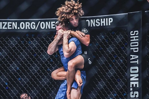 "Kade is such a beast" - Fans marvel at Kade Ruotolo's utter dominance of Uali Kurzhev for inaugural ONE Championship gold