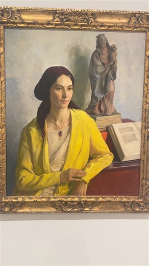 Bringing classic elegance to the 21st century trend! 🎨✨ See how the women of our paintings master the art of being “very demure, very mindful.” | Everhart Museum of Natural History, Science & Art