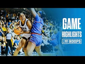 Kansas vs Iowa | Highlights | Big Ten Women's Basketball | 11/20/2024