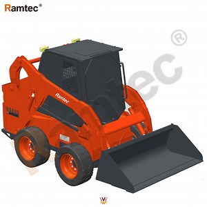 [Hot Item] Mini Skid Steer Loader Hydraulic Loader Wheel Loader Snow Removing Loader