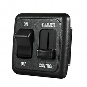 12 Volt DC Dimmer Switch for LED, Halogen, Incandescent - RV, Auto, Truck, Marine, and Strip Lighting
