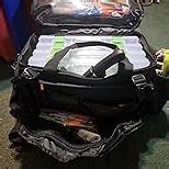 GOBUROS Waterproof Fishing Tackle Bag with Waterproof EVA Bottom (No Tackle Boxes in Package), Soft Tackle Box Storage Bag with Rod Holder, Pliers Storage for Fishing