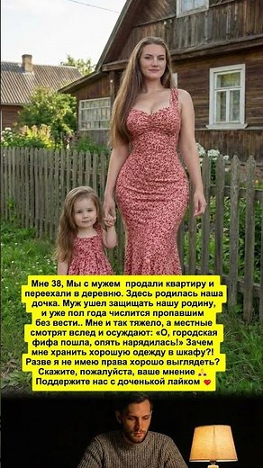 Мне 38, Мы с мужем продали квартиру и переехали в деревню. Здесь родилась наша дочка...
