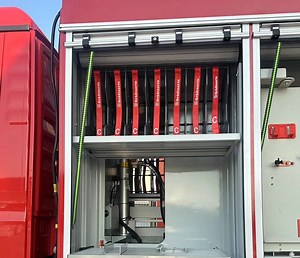 [Hot Item] Fire Equipment Fire Water Truck Hose Rack