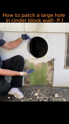 How to Patch a Large Hole in a Cinder Block Wall