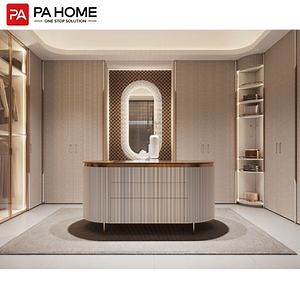 [Hot Item] PA New Luxury Lacquer Soild Wood Kitchen Furniture Kitchen Cabinet