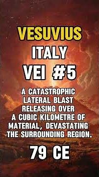 Volcanic explosivity index 🌋 #volcano #geology #vei