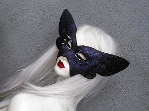 Purple Butterfly Mask - Lace Mask - Butterfly Mask - Masquerade - Burlesque - Halloween - Gothic Mask - Spike Mask - Studded - Paper Maché - Etsy Canada