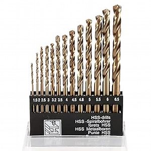 Hex Shank Cobalt Metric Drill Bit Set 15 PCS (1.5mm-8mm), Quick Change High Speed Steel Impact Driver Hex Drill bits for Metal, Steel, Wood, Plastic, Aluminum Alloy