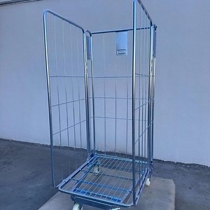 [Hot Item] Laundry Cage Cart Storage Trolley Roll Container Rolling Metal Storage Cage
