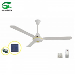 [Hot Item] 56inch 40-45W Power Attic Fan Energy Saving DC 12V Solar Ceiling Fan