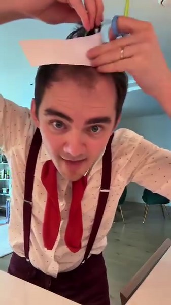 These scissors cut paper but don’t cut hair or clothes