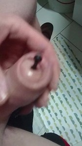 pumped cock wanking with dialator nice