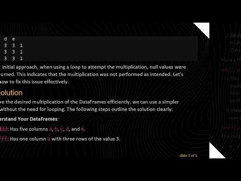 Efficiently Multiply Two DataFrames in Python with Pandas