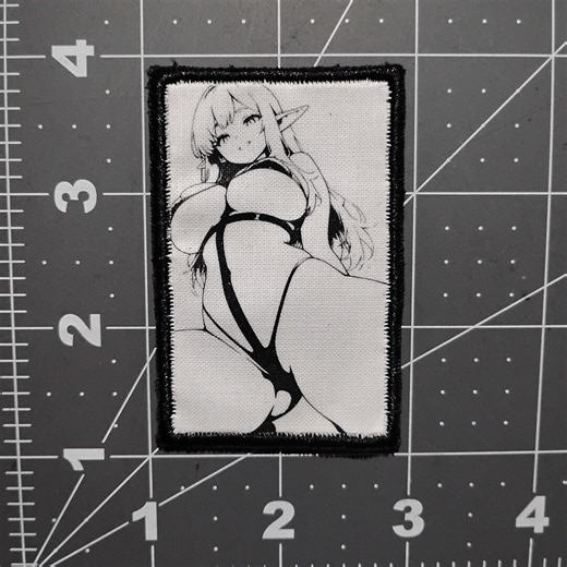 Waifu Embroidery Anime Patch, Hook and Loop Patch, Cute Anime Patches - Etsy