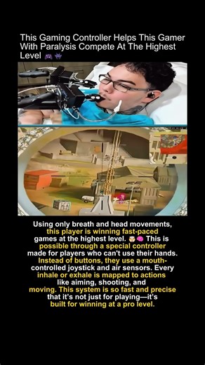 He Plays With His Mouth and DOMINATES #gaming #controller #shorts