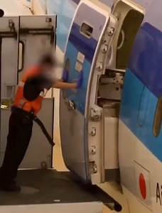 117K views · 1.3K reactions | This guy is the final boss closing the plane door outside Respect the ramp agent, or stay grounded! | Aviation-knowledge | Facebook