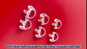 HYS Earmold Earbud Earplug Ear Insert Small/Medium/Large Size for Motorola Kenwood Two-Way Radio Acoustic Coil Tube Audio Kits