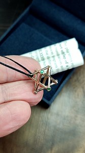 A 14k rose gold Merkaba pendant set with emeralds! #merkabah13 #handmadejewelry #mysticalart #sacredgeometry #designerjewelry #kagoldjewelry | Ka Gold Jewelry