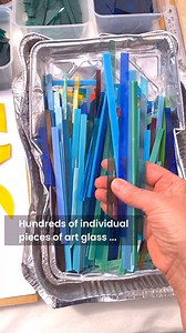 My favourite glass palette 🌈😍 'Spectrum' fused glass art wall panel Inspired by the glass colour bars in my workshop. | Glass Art by Linda