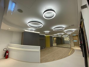 [Hot Item] La iluminación directa/indirecta Círculo de suspensión de la Oficina de la luz LED colgante con 5 años de garantía