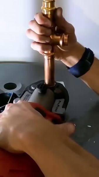 Replacing a 50 gallon natural gas water heater and thermal expansion tank 💦 #plumbing #plumber #fyp *not B vent was replaced later through the ceiling by owner, this was done temporarily to get them hot water | Facts Flash