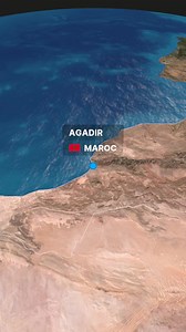 Agadir🇲🇦✈Las Palmas🇪🇦 #reelsvideoシ #travel #maps #3d #laspalmas #agadir #spain | Trip ON