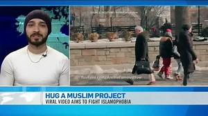 Actor Karim Metwaly brings the 'Hug a Muslim' project to New York City. | CTV News Channel