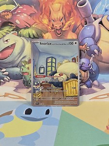 Snorlax With Munchlax & Mew Tag Team Gold Metal Pokemon Card Van Gogh - Etsy
