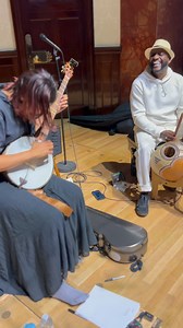 397K views · 20K reactions | It’s hard to not smile when I get to play with Seckou Keita, he brings so much joy to the music! You can see us on Feb. 4 at Anvil Arts in Basingstoke with Seckou’s band and Francesco Turrisi. Get tickets at the link in my comments | Rhiannon Giddens | Facebook