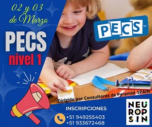 📣 PECS NIVEL 1 CERTIFICATE ‼️ con PYRAMID CONSULTORÍA EDUCATIVA ESPAÑA Y LATAM S. L 🎯 Modalidad virtual 📅 Sábado 02 y 03 de marzo 2023 ✅Aprenderá: Las seis fases de PECS ☑️ FASE I: cómo comunicarte. ☑️ FASE II: distancia y persistencia. ☑️ FASE III: discriminación de imágenes. ☑️ FASE IV: estructura de frase; ☑️ FASE V: responder: ¿Qué quieres? ☑️ FASE VI: respuestas y comentarios. ✅ PROGRAMACIÓN: Sábado 02 y domingo 03 de Marzo Ambos días 8am a 3:30pm ** Para residentes en Perú. ✅ INFORMES: 