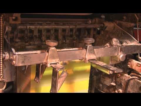 Ron Paul Stickers On The AB Dick 9870 Printing Press