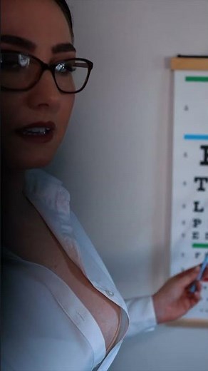 Reading the Snellen chart together... 👁️✨ #asmr #eyeexam