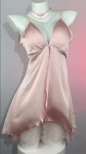Pink Satin Lace Chemise Try On Haul | Sexy Blush Slip Nightie Lingerie Review 2026