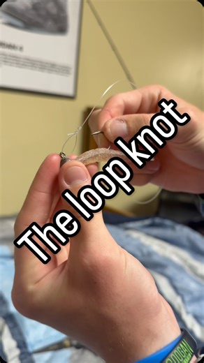 How to tie a loop knot! #fishing #boat #shimano #hrtfishing #bass | Hudson Shaffer