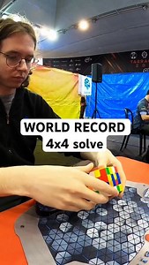 92K views · 19K reactions | Huge congratulations to @tymon_kolasinski for setting the 4×4 world record single with an unbelievable 15.18! What an insane solve and an incredible moment for the event, and cubing in general! #rubiks #4x4 #worldrecord #teamcubicle #thecubicle | TheCubicle | Facebook