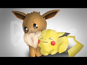 Pikachu and Eevee speedpaint