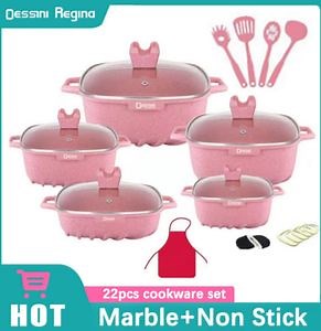 [Hot Item] 23 Pieces Dessini Non Stick Dessini 23PCS Cookware Set Marmite Dessini Cookware Sets Dessini Cooking Ware Dessini Italy Dessini Cooker 23PCS Cookware Set