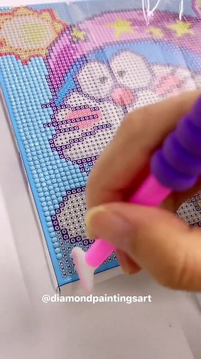 5.7K views · 78 reactions |  Diamond Art involves placing small cut...