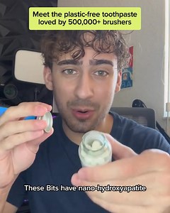 It’s time to kick the tube. Meet Toothpaste Bits—our plastic-free, dentist-approved alternative that’s better for you and the planet. | Bite